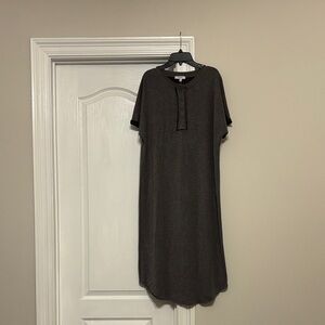 Polagram Charcoal Midi Dress